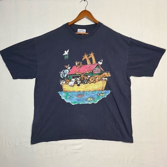 Stone Mesa Authentic Jean Co Noah's Ark Men's Graphic T-Shirt - Size XXL - Picture 2 of 8